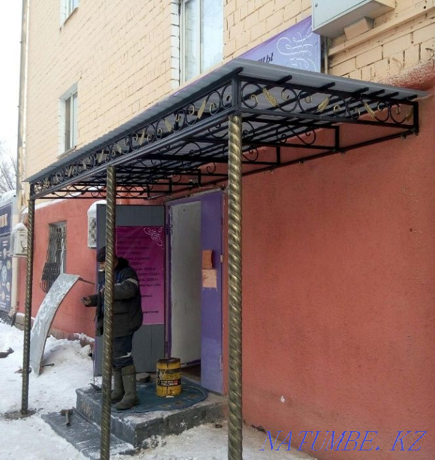 Поликарбонаттан және гофрленген тақтадан жасалған сарайлар, шатырлар.  Қарағанды - изображение 8