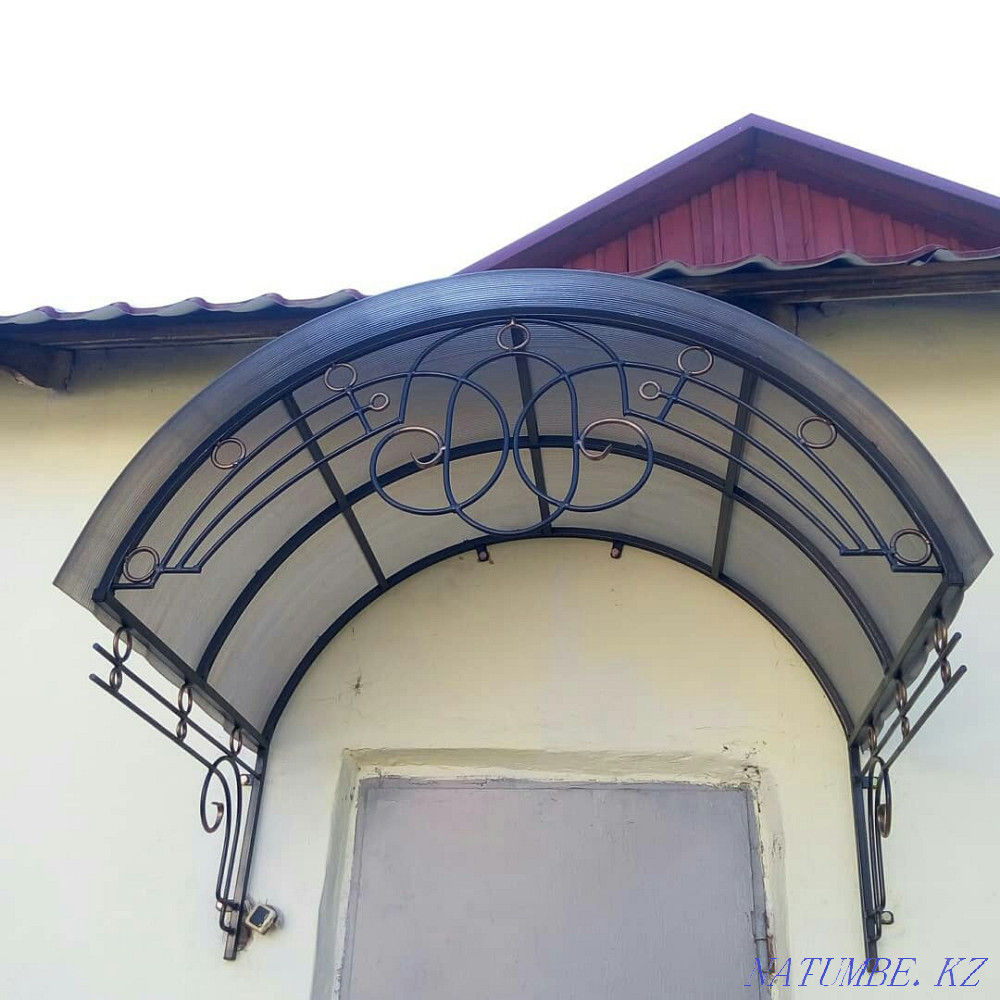 Поликарбонаттан және гофрленген тақтадан жасалған сарайлар, шатырлар.  Қарағанды - изображение 5