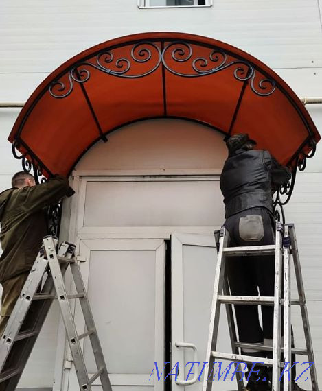 Поликарбонаттан және гофрленген тақтадан жасалған сарайлар, шатырлар.  Қарағанды - изображение 6