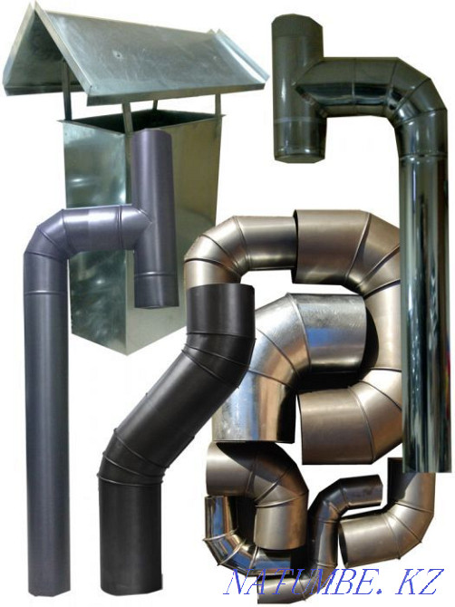 Қалайы жұмыстары, түтін мұржалары, су төгетін каналдар, қымбат емес орнату  Қостанай  - изображение 1