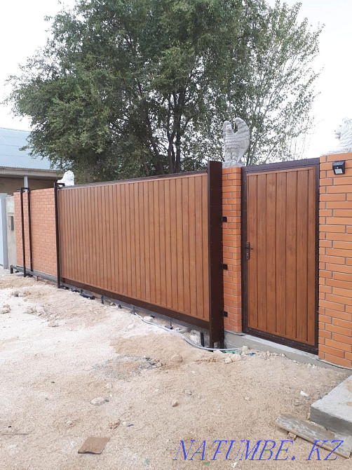 Заказ кабылдаймын ен сонгы улгиде ворота козырек заборы перила лавочка Актау - изображение 6