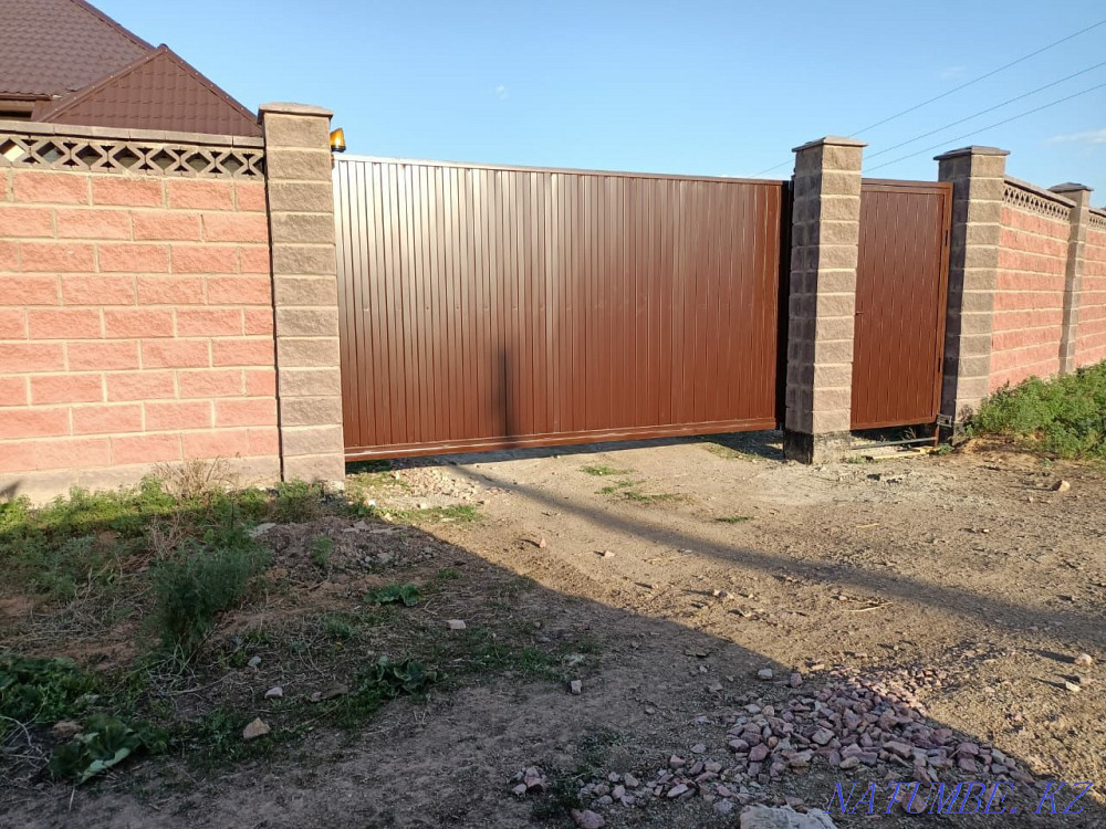 Ворота уличные откатные, автоматические сдвижные, распашные ворота Астана - изображение 3