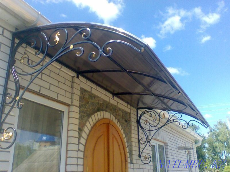 Поликарбонатты қалқалар, шатырлар, подъездер  Петропавл - изображение 2