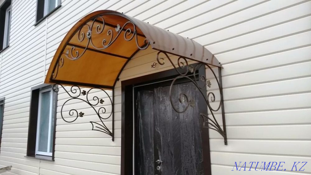 Поликарбонатты қалқалар, шатырлар, подъездер  Петропавл - изображение 1