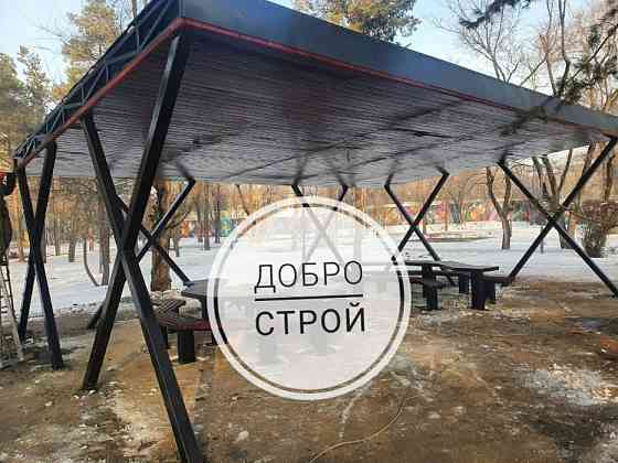НАВЕС из полигаля/металлочерепицы, КОЗЫРЬКИ/ЭКРАНЫ Almaty
