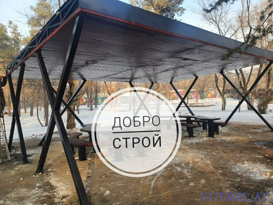 CANOPY made of polygal / metal tiles, VISORS / SCREENS Almaty - photo 2