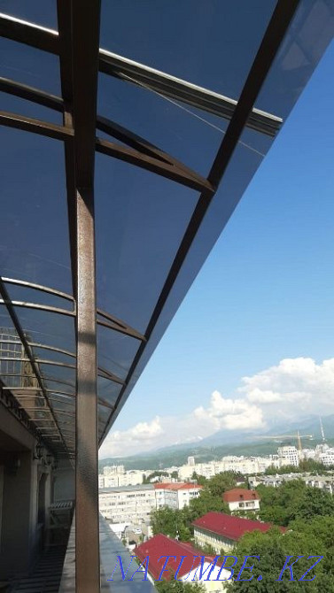 CANOPY made of polygal / metal tiles, VISORS / SCREENS Almaty - photo 4