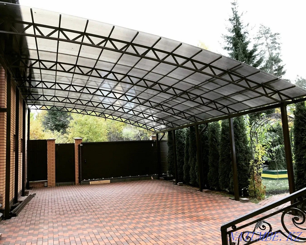 Изготавливаем навес от 7500 тенге за м?. Навес. Ворота. Тапчан.Беседка Каскелен - изображение 7