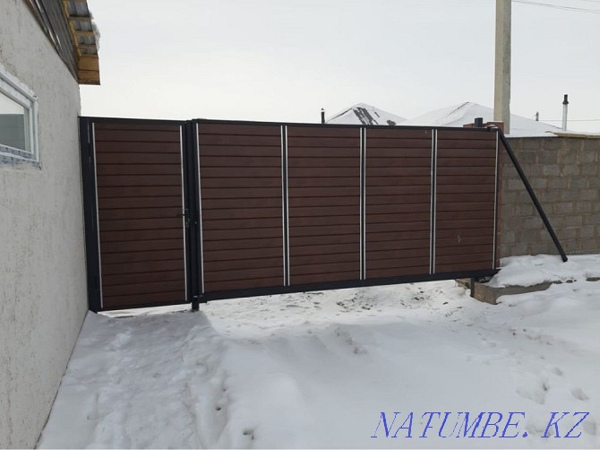 Sliding gates, gates, fences, horizontal bars, shelving Astana - photo 8