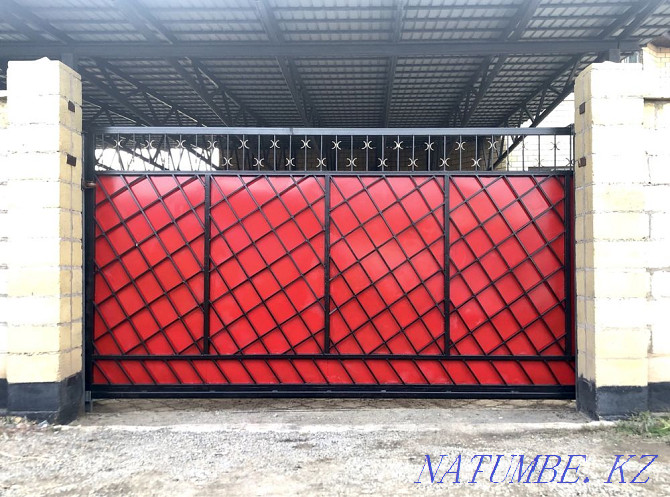 Sliding gates, gates, fences, horizontal bars, shelving Astana - photo 3