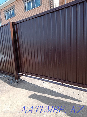 Retractable gates, forged, awnings, garages, hangars, pavilions Kostanay - photo 3