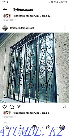 Wrought iron gates, lattices, railings, fences, etc. Karagandy - photo 6