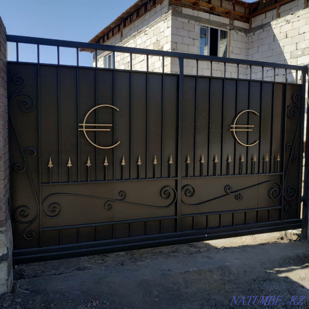 Соғылған темір қақпалар, торлар, қоршаулар, қоршаулар және т.б.  Қарағанды - изображение 8