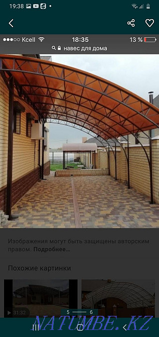 ИЗГОТОВЛЕНИЕ навес, козирьки. Атырау - изображение 1