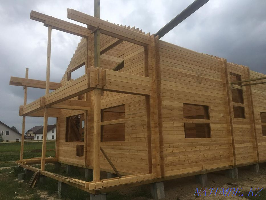 Сруб из профилированного бруса любой сложности, бани, беседки и тд Усть-Каменогорск - изображение 5