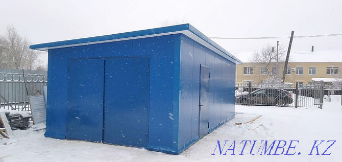 Insulated and not insulated hangars, garages, sheds, flights of stairs, sliding gates Kostanay - photo 2