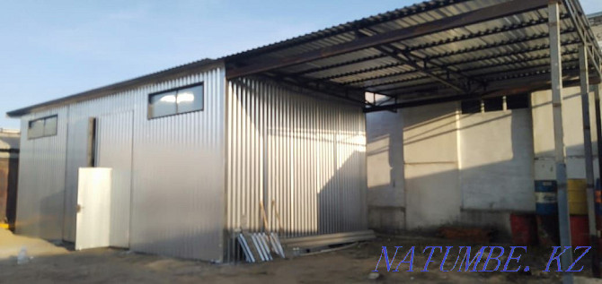 Insulated and not insulated hangars, garages, sheds, flights of stairs, sliding gates Kostanay - photo 3