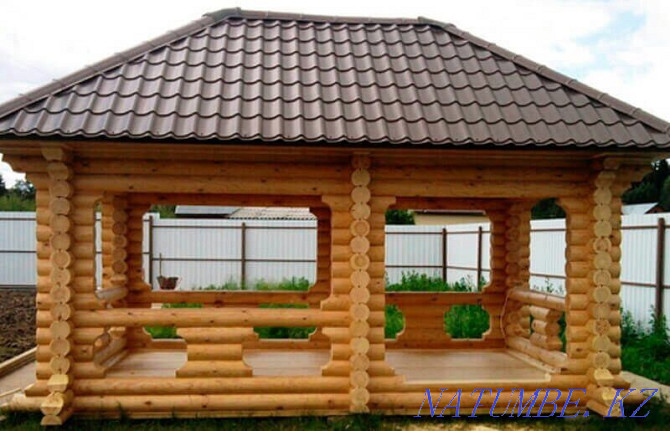 Pavilions in Almaty, Wooden Pavilions, Trestle beds Almaty - photo 7