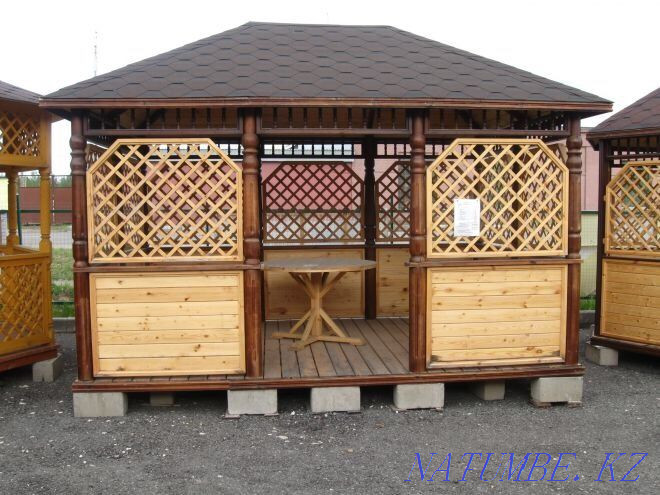 Pavilions in Almaty, Wooden Pavilions, Trestle beds Almaty - photo 5