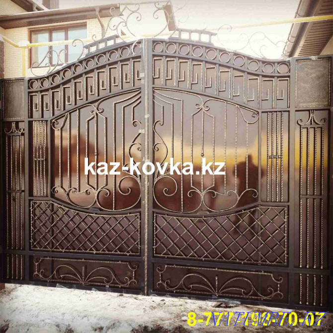 Forged metal gates, lattices, gazebos, awnings, swings. Kostanay - photo 2