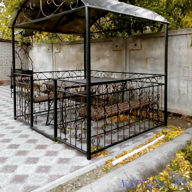 Forged metal gates, lattices, gazebos, awnings, swings. Kostanay - photo 8