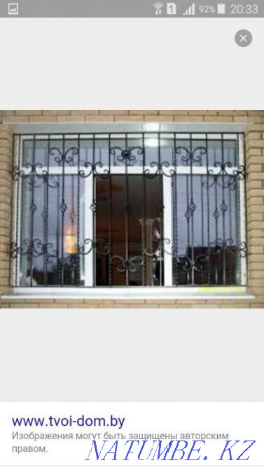 Решетки на окна, кованые решетки на окна, оконные решетки на заказ Актау - изображение 7