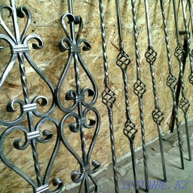 Forged patterns, elements of cold forging, balusters, gates, barbecues Petropavlovsk - photo 1
