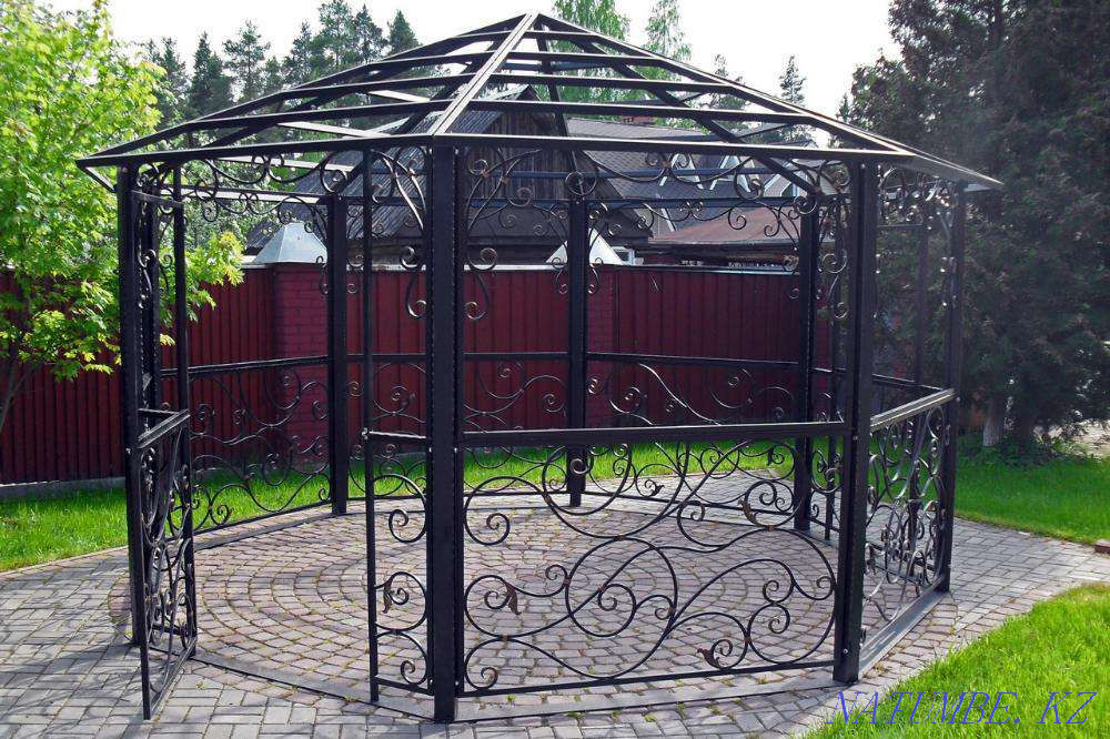 Кованые ворота, решетки на окна, железная дверь, забор Актау - изображение 1