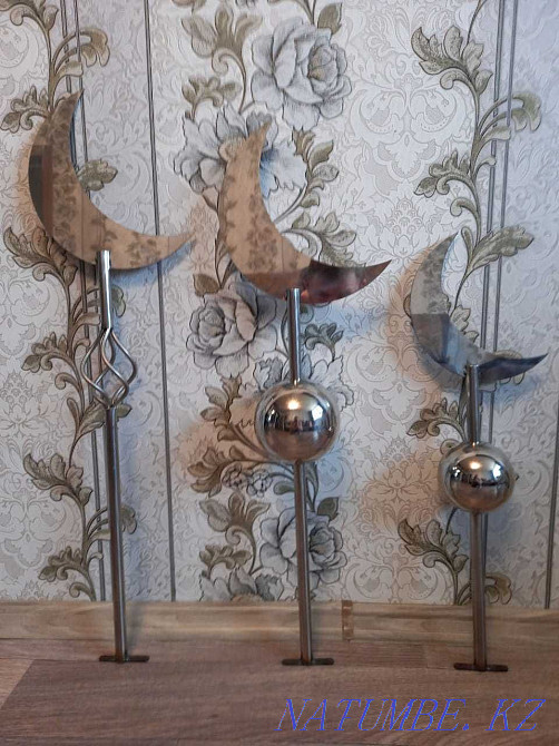 Перила,двери,пилон,полумесяц из нержавеющей стали. Сварка аргоном Павлодар - изображение 1