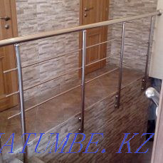 Перила,двери,пилон,полумесяц из нержавеющей стали. Сварка аргоном Павлодар - изображение 3