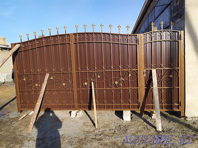 Ворота с калиткой Караганда - изображение 4