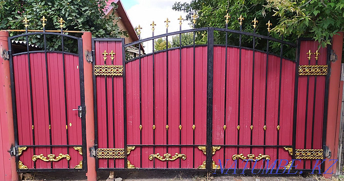Ворота с калиткой Караганда - изображение 1