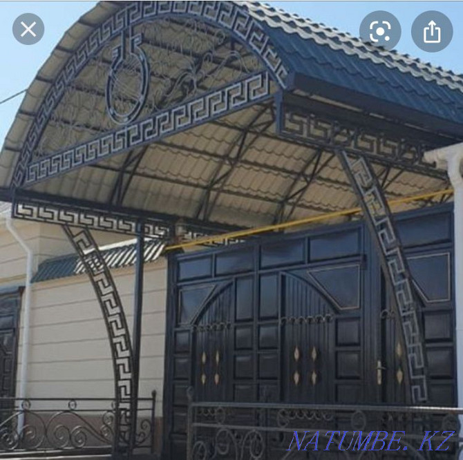 Gates, awnings, trusses, welding, work, Taldykorgan - photo 6