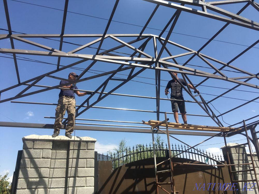 Ворота, навесы, фермы, сварочные, работы, Талдыкорган - изображение 8