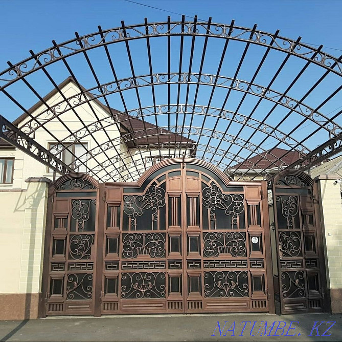 Навес арка ворота сварка жумыстары Шымкент - изображение 4