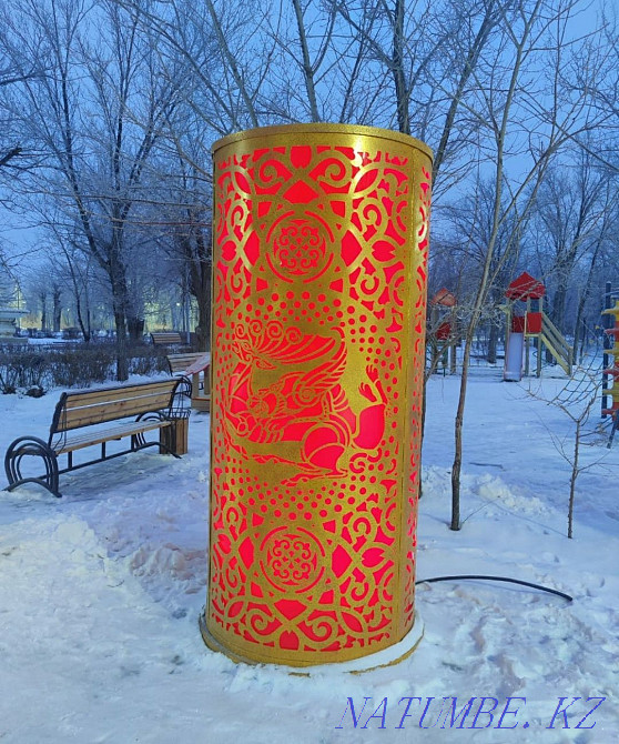 скульптура, водопад, полигональные фигуры, бюст, рельеф, МАФ, маф, Астана - изображение 2