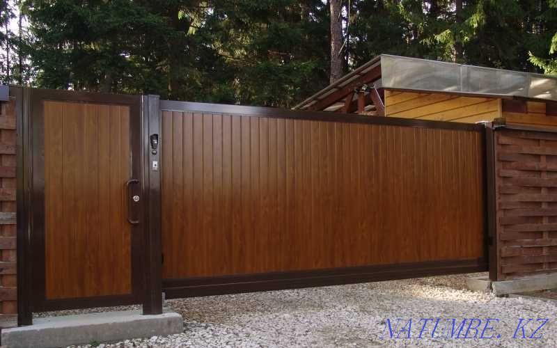 Automatic retractable, factory, self-welded gates Atyrau - photo 4