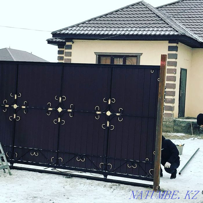 gate welding fence canopy urn welder welding forged railing grating Atyrau - photo 3