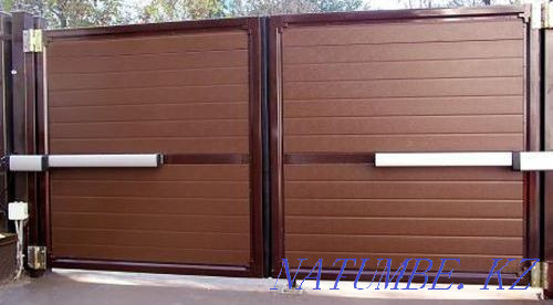 sliding sliding gates made of sandwich panels Shymkent - photo 5