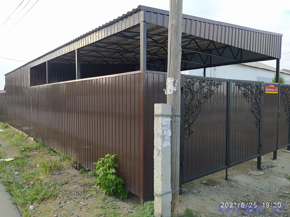 Gates, fences, fences, stairs, railings, awnings. Welding work. Rudnyy - photo 3