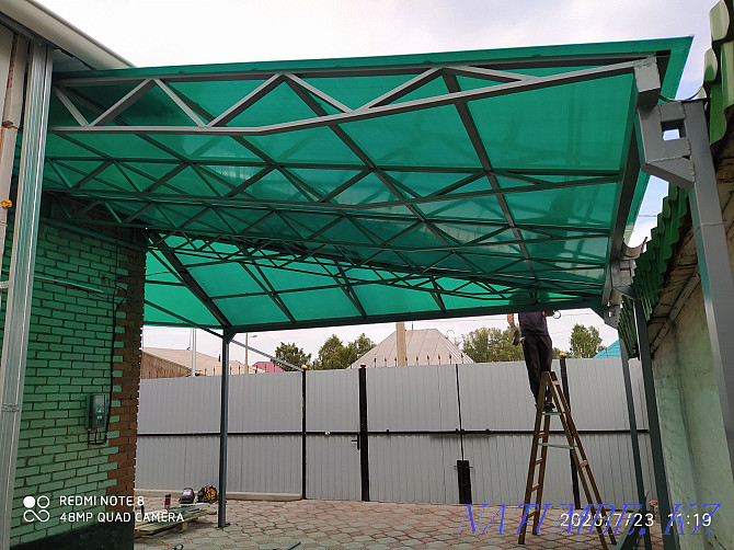 Production of canopies, fences, gates, lattices. Welding work. Rudnyy - photo 5