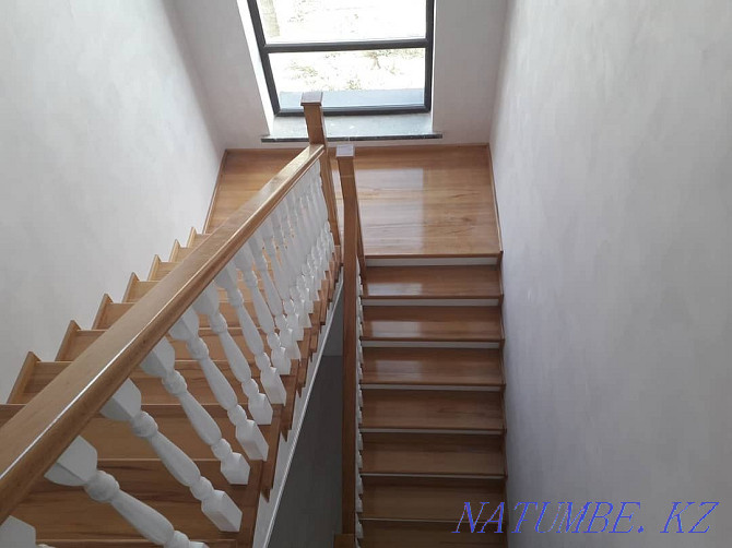 Manufacturing and installation of wooden stairs Aqtobe - photo 1