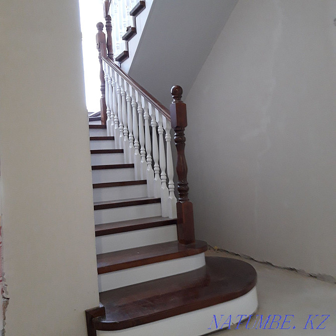 Manufacturing and installation of wooden stairs Aqtobe - photo 2