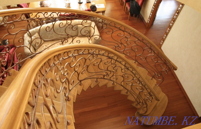 Railing on the stairs of Almaty. Gates. Forged products. Turnkey forging Almaty - photo 5