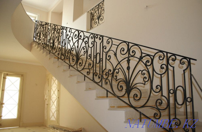 Railing on the stairs of Almaty. Gates. Forged products. Turnkey forging Almaty - photo 3