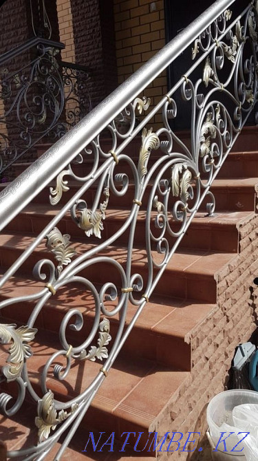 Railing on the stairs of Almaty. Gates. Forged products. Turnkey forging Almaty - photo 2