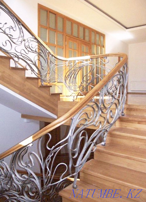 Railing on the stairs of Almaty. Gates. Forged products. Turnkey forging Almaty - photo 1
