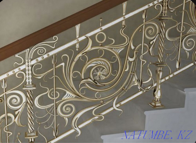 Railing on the stairs of Almaty. Gates. Metal structures. Lattices on windows Almaty - photo 3