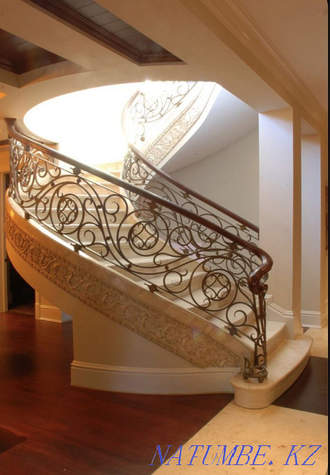 Алматы баспалдақтарындағы рельс. Гейтс. Металл құрылымдар. Терезелердегі торлар  Алматы - изображение 2