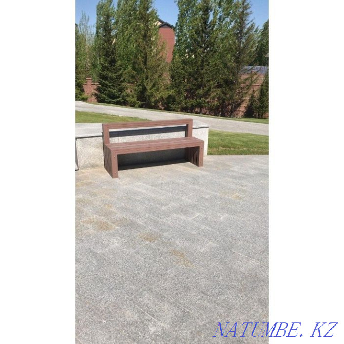 Bench made of wood-polymer composite Almaty - photo 6